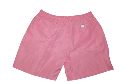 Pink Reflective Logo Swim Trunks