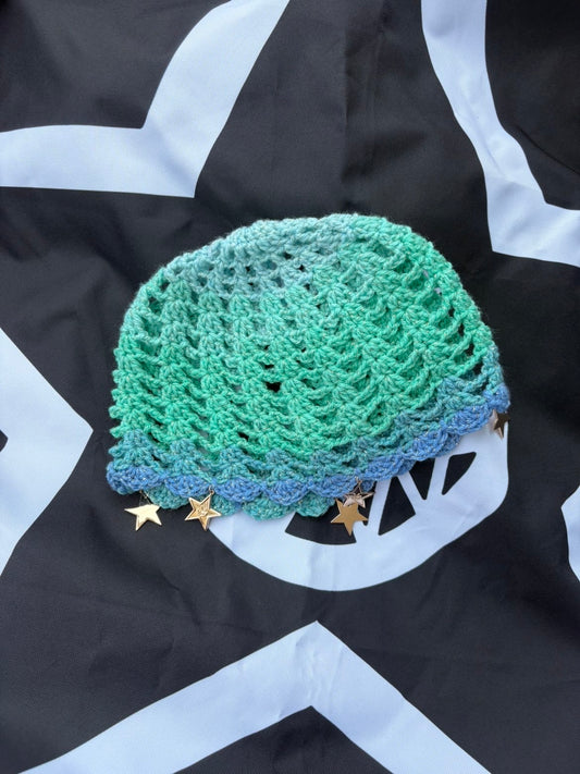 Star Crochet Skull Cap