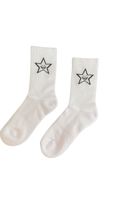 Women’s White Logo Socks