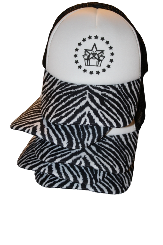 Nonchalant Zebra Star Trucker